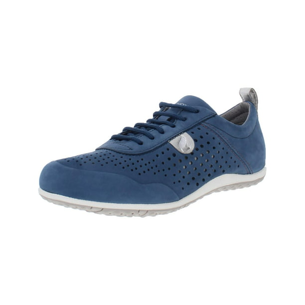 Geox D Vega A Womens Leather Trainers Casual Shoes Comfortable Lightweight Navy